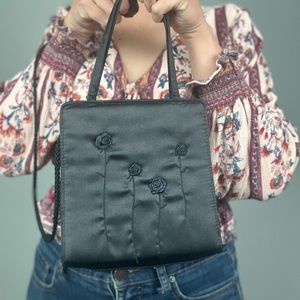 Small Black Fairy Goth Purse